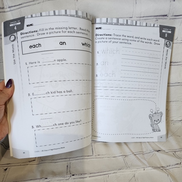 Kindergarten/1st Grade Workbooks - Picture 5 of 15